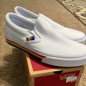 Vans pride slip ons